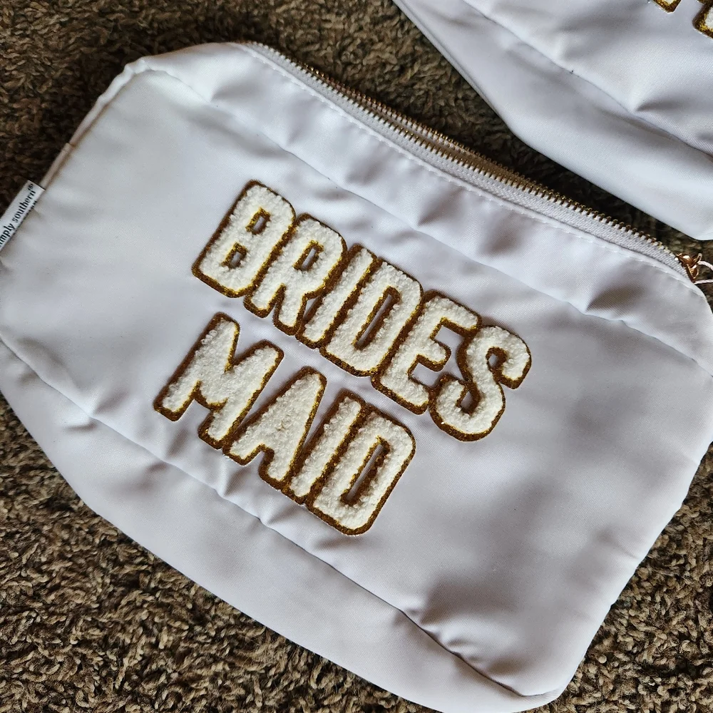 Simply Southern NWT Sparkle Accessory Bag Lot Of‎ 2 Bridesmaid Wedding Best Mom